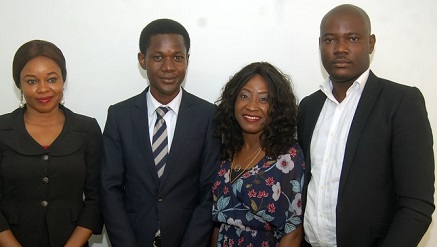 (L-R): Rosemary Agu, Direct Sales Manager, DigitalPR-Wire; Tony Ajah, Director, Nigeria Innovation Summit; Loveth Igbo, Project Executive, Nigeria Innovation Summi; and Samuel Salami, Director, Operations, DigitalPR-Wire, during a press conference to announce preparations of the 2017 Summit, held in Lagos during the week.